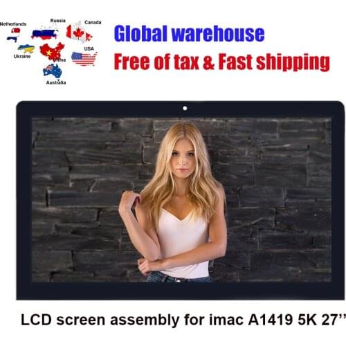 For iMac 27inch A1419 5K LCD Screen Assembly Retina Display LM270QQ1 SDB1 SDA2 SDC1 EMC2834 2806 3070
