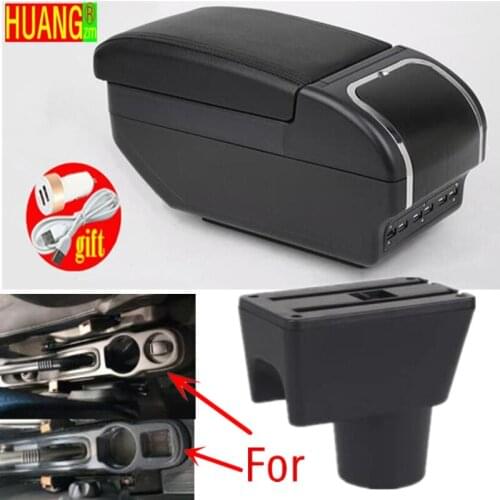 For Renault duster dedicated Armrests Box Renault duster Retrofit parts Armrest box Storage box with USB LED light