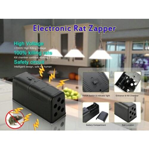Electric Mouse Rat Trap Mouse Killer Electronic Rodent Mouse Zapper Trap Humane Rodent Mousetrap Device 235X102X113MM DC6V