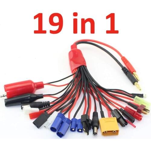19 in 1 Banana Plug RC Lipo Battery Charger Adapter Lead Cable