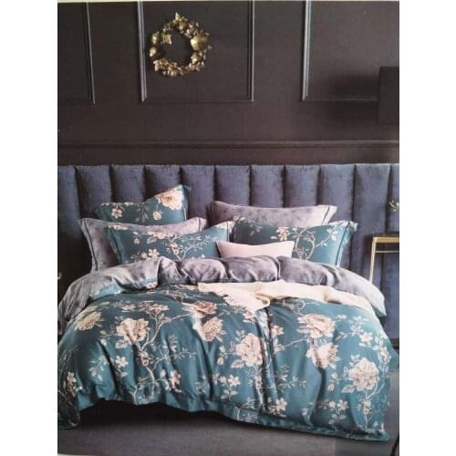 Idyllic style 81% silk bedding set beautiful Royal duvet cover bed sheet pillowcase sleep