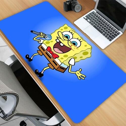 Spongebobes Gaming Mouse Pad Speed Mousepad large Keyboard Mat Mause Anime Kawaii Accessories Carpet and Game Pc Mats Cute