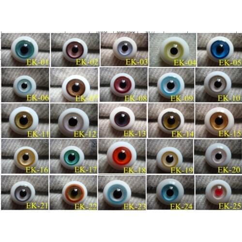 EK Hand made BJD Doll Glass eye YOSD MSD SD doll eyes fit for all doll ,Factory sale directly Free shipping
