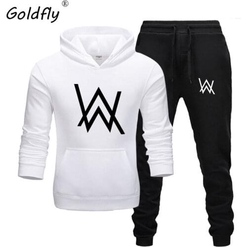 Goldfly New hot Two Pieces Set Fashion hoodies Sportswear Men Tracksuit Hoodie Autumn Men Brand Clothes Hoodies+Pants Sets
