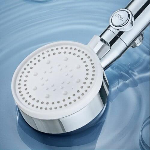 4 Gear Adjustable High Pressure Shower Head Water Saving Rainfall Sprayer SPA Nozzle Modern Bathroom Accessories Shower Set