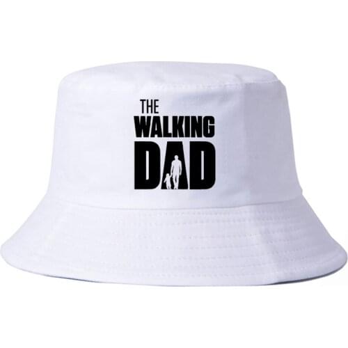 The walking dad Novelty Graphic fisherman hat man cotton Hipster Harajuku bucket hats women funny hip hop panama fishing cap