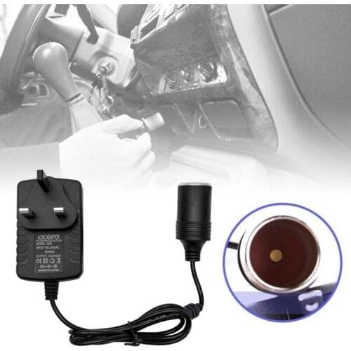 AC to DC Converter 100V-240V to 12V 2A Power Supply Adapter Cigarette Lighter Socket Transformer for Car Small Devices