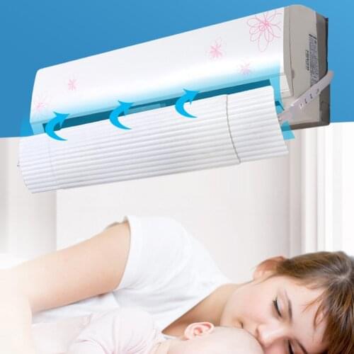 Adjustable Air Conditioner Deflector Telescopic Air Outlet Wind Shield for Home Car Styling