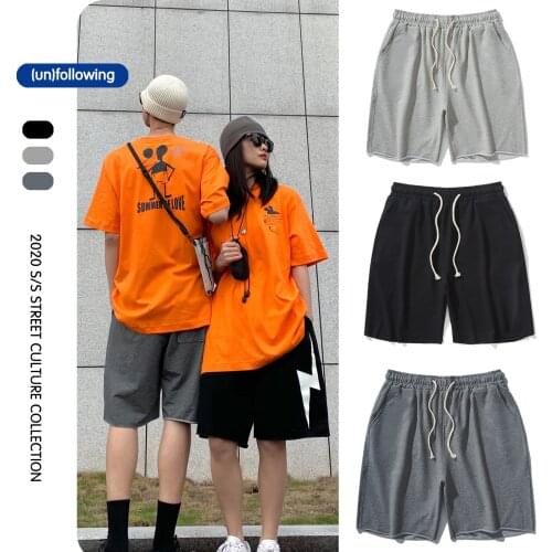 2020 New Summer Fashion Brand Loose Casual Shorts Sweatpants Cotton High Street Looped Pile Shorts Mens Shorts Streetwear