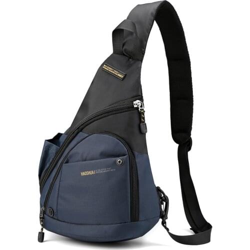 High Quality Mens chest bag large capacity multi-function sling shoulder bags travel outdoor leisure waterproof messenger bag