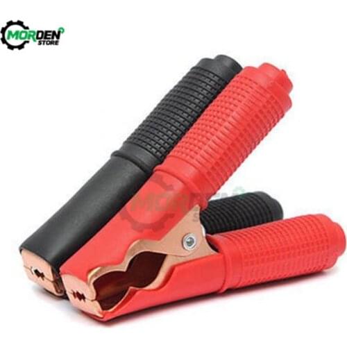 1 Pair/2Pcs Red+Black Car Alligator Clips Battery Test Clamps Crocodile Clip 100A Crocodile Clamp