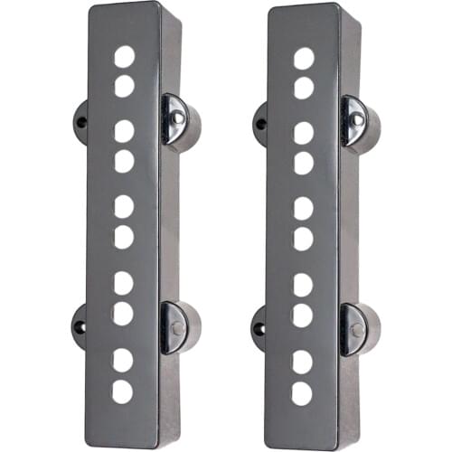 2PCS Pickup Cover 5 String Open Type For Jazz JB Bass Guitar Accessories Black Hot