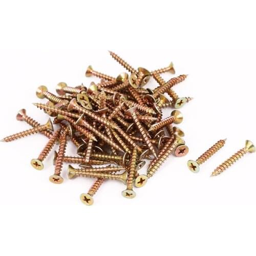 80pcs Industrial Round Phillips Head Self-Tapping Machine Screws 30mm Length