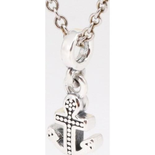 Authentic 925 Sterling Silver Charm New My Anchor Creative Anchor Pendant Fit Pandora Women Bracelet & Necklace Diy Jewelry