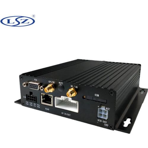 Bus dvr source factory 3G GPS monitor host 4CH mdvr dual SD card storage