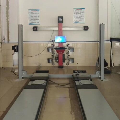 Auto Target Tracking 3D Wheel Alignment and Balancing Machine