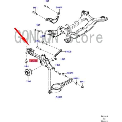 CAR Claw Rear Knuckle Left For dMo nd eo Rear Knuckle Arm Swing Bearing Rear Wheel Bearing Corbel Claw Knuckle