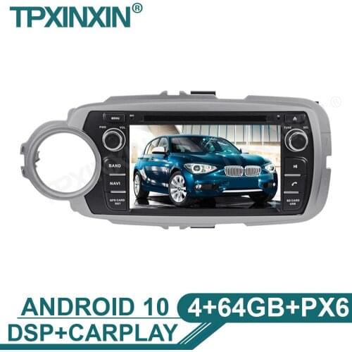 Android 10 4+64G For Toyota Yaris 2012-2015 Car Multimedia Player GPS Navigation WIFI IPS Screen Player