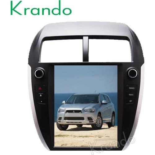 Krando Android 8.1 10.4" verticial screen car dvd gps for Mitsubishi ASX RVR Outlander Sport 2010-2016 gps navigation player