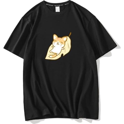 Korean Women T Shirt Plus Size Cotton Shirt Female Cartoon Cat Vintage Female Short Sleeves T Shirts Harajuku Tess Feminina