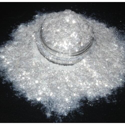 Cosmetic White Flakes Pigment Powder Dust for Nail Art Makeup Face Epoxy Resin DIY Dec