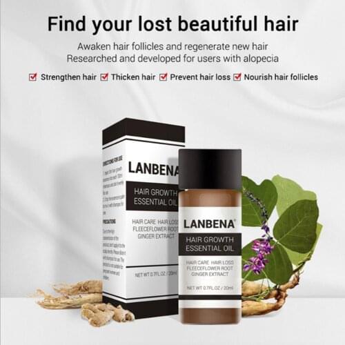 LANBENA 20ml Hair Growth Essential Oil Anti Hair Loss Repair Strengthen Root