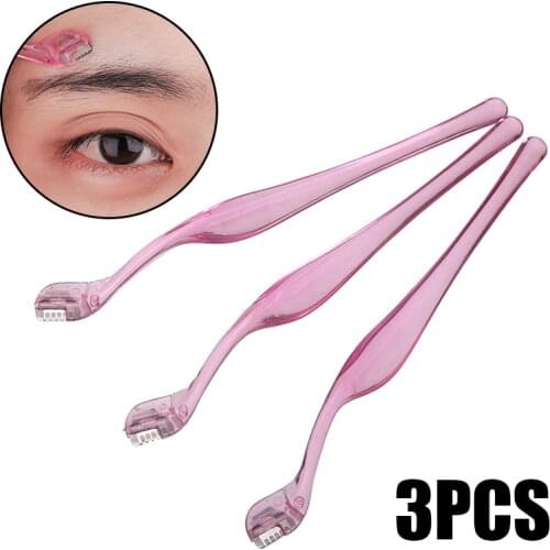 Mayitr 3PCS Pro Eyebrow Brow Razor 14.5CM High Quality Eyebrow Trimmer Shaper Shaver Face Hair Remover Set for Eyebrow Trimmer