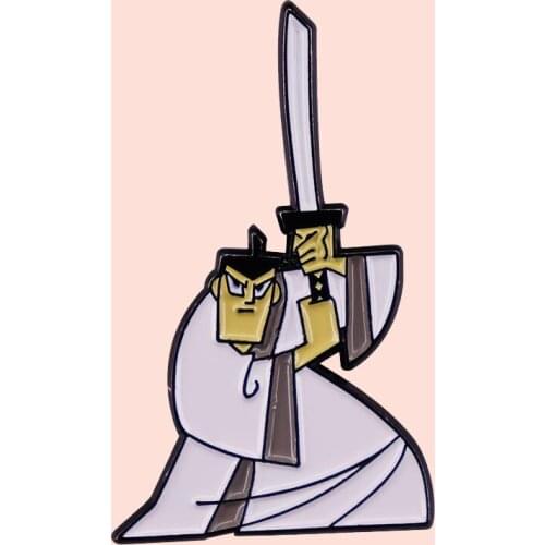 ZF3190 Warrior Metal Enamel Pins And Brooches For Women Men Lapel Pin Backpack Bags Hat Badge Gifts