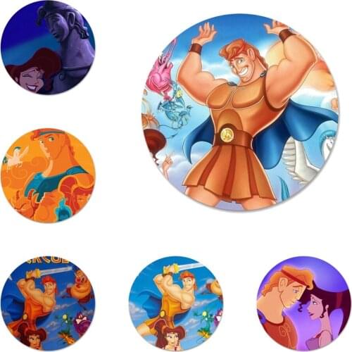 Cartoon HERCULES Icons Pins Badge Decoration Brooches Metal Badges For Backpack Decoration 58mm