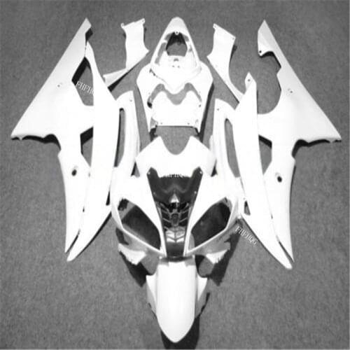 Fairings For Yamaha YZF600 YZF R6 08 09 10 11 12 13 14 YZF-R6 2008 - 2014 ABS Fairing Kits Cowlings Flat White