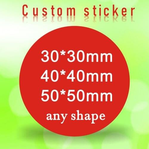 Custom stickers label roll printing LOGO Gift Party Wedding food Personalized name Seal self-adhesive sticker 100PCS 3cm 4cm 5cm