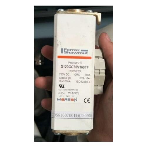 Fuses: D120GC75V160TF 750VDC GRC 160A CC 7,5 GRC 120 TTF 0160 R085253 / D120GC75V100TF R082401 / D120GC75V125TF P085251 aR