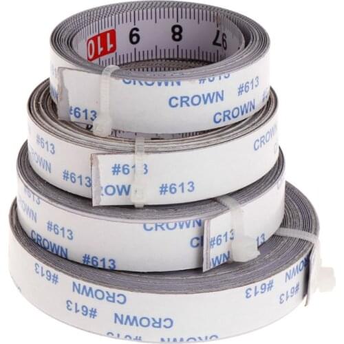 Miter Saw Track Tape Measure Self Adhesive Backing Metric Steel Ruler 1/2/3/5M