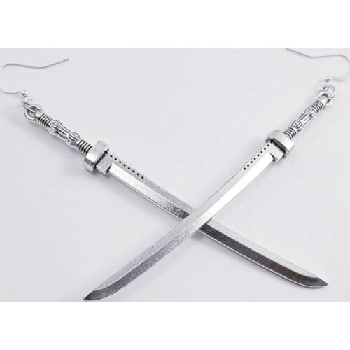 Sword Earrings, Katana Sword Earrings, Long Samurai Sword Earrings,Sword Jewelry Earings Fashion Jewelry 2021