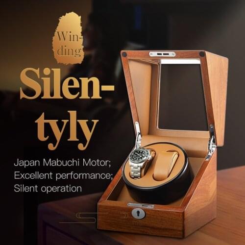 Top Luxury Brand Automatic Watch Winder Carbon Fiber Watch Box Rosewood Wooden Display Storage Case Watch Organizer Accessories