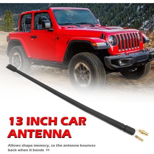 Signal Aerial Amplified Antenn Car Mount Rubber Antenna for Jeep Wrangler TJ Car Outside Modified Accessories