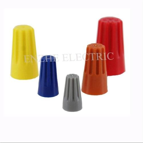 SP6 red PP screw on wire connector Rotary Wire Connector Closed Terminal Cap Spring Screw butt plug banana plug