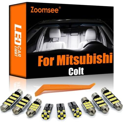 Zoomsee 7Pcs Interior LED For Mitsubishi Colt 2004-2012 Canbus Vehicle Bulb Indoor Dome Map Reading Trunk Light Auto Lamp Kit