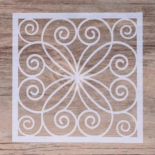 13 cm DIY Craft Vine Flower Background Stencil For Walls Painting Scrapbooking Stamping Album Decorative Embossing Paper Cards