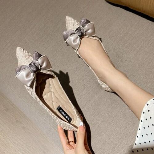 Casual Women Flats Rubber Shoes Comfortable Ladies Office femme Party Pointed Toe Shoes zapatos de mujer 2020 cute shoes