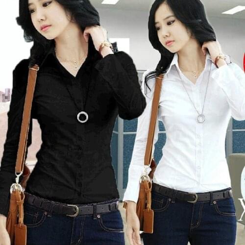 ULILICOO Black And White Blouses