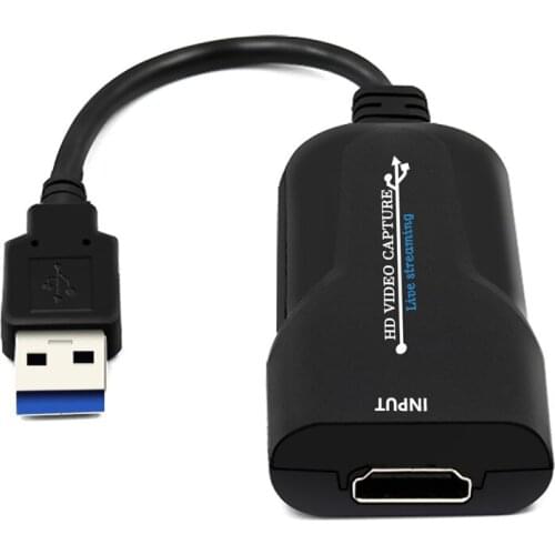 Kebidumei USB3.0 Video Capture Device HDMI-compatible Grabber Recorder HD USB Video Capture Card for PS4 DVD Camera Live Stream