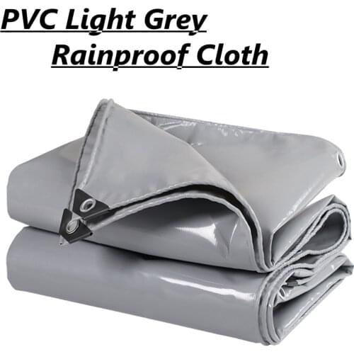 Various Size Thicken Grey Tarp Waterproof Tarpaulin for Home Garden Outdoor Rain Sail Customized Size