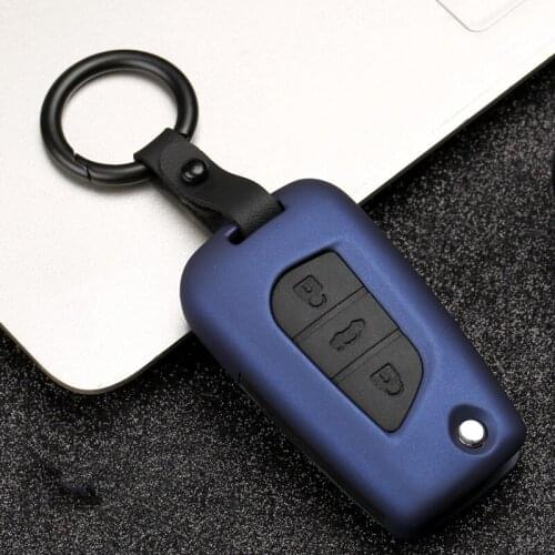 High Quality Mature Carbon Fiber Matte Car Key Case For Toyota Crown RAV4 Camry Corolla Avensis CHR Prado interior accessories