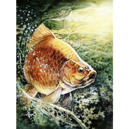 YIKEE diamond painting fish,cross stitch diamond,diamond mosaic paintings Y054