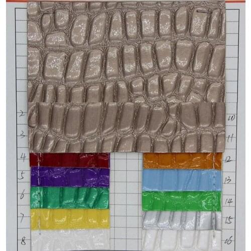 Mirror surface stone grain embossed synthetic for Bags, shoes, belts, decoration, furniture semi PU leather fabric