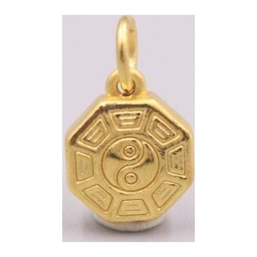 Gold Jewelry Girl Fox 3D Hard Gold Charms Fine Charm Gossip Card 999 Gold Pendant For Women Lucky Bead Lucky Gift