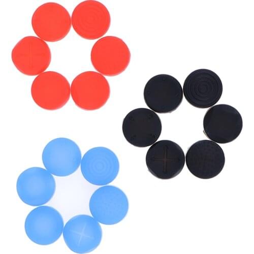1 Set Good Quality Practical 6 In 1 Thumbstick Grip Cap Joystick Analog Cover For PSV1000/2000 PSVita Red/Blue/Black