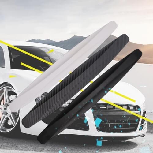 4pcs Black New Universal Fit Front&Rear Bumper Protector Corner Guard Scratch Sticker