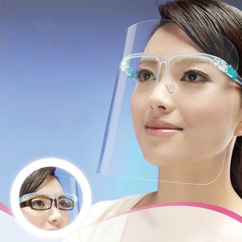 5pcs/set Useful Face Shield Transparent Eye Protector Kitchen Cooking/Nursing/Nails Beautify Protection Mask